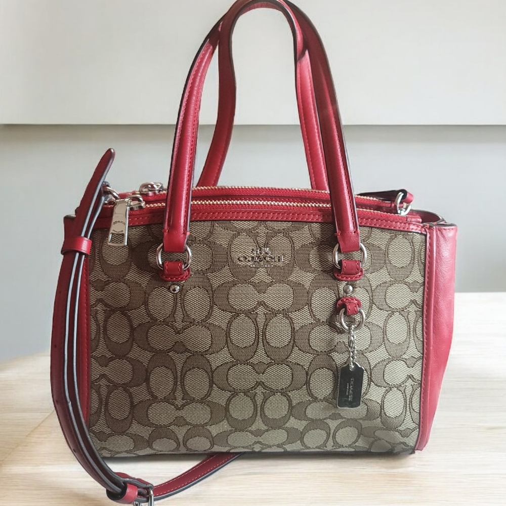 COACH STANTON Carryall In Signature Jacquard in EUC
